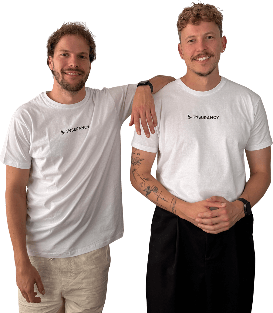 Tobi und André, die Gründer von Insurancy