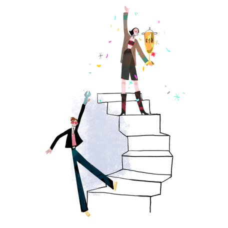 Kleinunternehmer bei der Arbeit