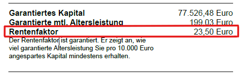 garantierter rentenfaktor continentale